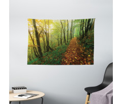 Forest Path View Wide Tapestry