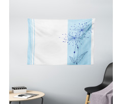 Vertical Long Lines Wide Tapestry