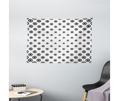 Different Shapes Wide Tapestry