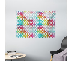 Colorful Stripes Wide Tapestry