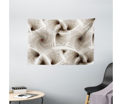 Abstract Digital Style Wide Tapestry