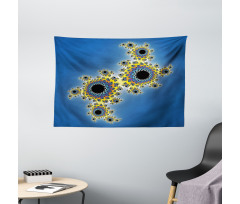 Floral Rotary Lines Wide Tapestry