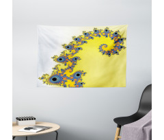 Trippy Seahorse Pattern Wide Tapestry