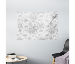 Rose Petals Floret Wide Tapestry