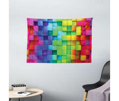 Rainbow Color Wide Tapestry