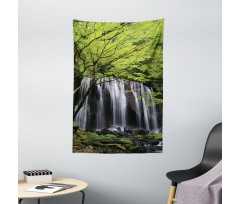 Rock Tree in Waterfall Tapestry