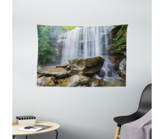 Tropical Waterfalls Wide Tapestry