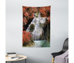 Fall Trees with Rock Tapestry