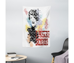 Fashion Girl Graffiti Tapestry