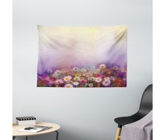 Different Blossom Types Wide Tapestry