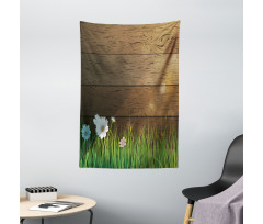 Chamomile Field Grass Tapestry