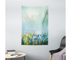 Aqua Painting Effect Tapestry