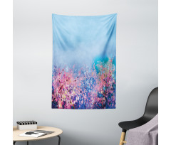 Retro Cherry Blossom Tapestry