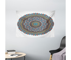 Vintage Moroccan Motif Wide Tapestry