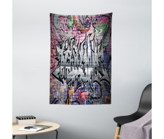 Graffiti Grunge Wall Art Tapestry