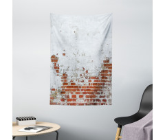 Aged Vintage Brick Wall Tapestry