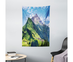 Spring Scene Mountain Tapestry