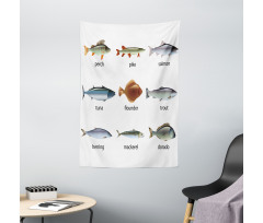 Aquatic Animal Composition Tapestry