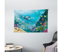 Underwater Scenery Wide Tapestry