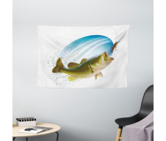 Wild Life in Nature Theme Wide Tapestry