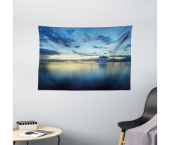 Dusk over Tropical Lagoon Wide Tapestry