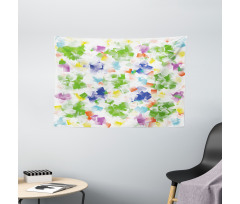 Vivid Ornaments Wide Tapestry
