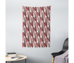 Abstract Ellipse Curves Tapestry