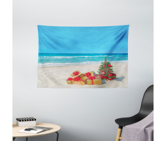 Beach Sea Summer Calm Wide Tapestry