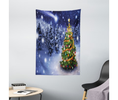 Elf Noel Theme Winter Tapestry