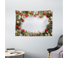 Garland Frame Noel Art Wide Tapestry