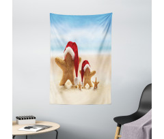 Santa Starfishes Tapestry