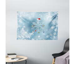 Noel Ornate Snowflake Wide Tapestry