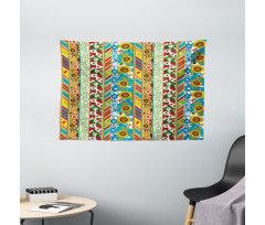 Patchwork Style Spring Wide Tapestry