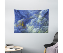 Trippy Blurry Shapes Wide Tapestry