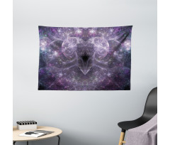 Space Cosmos Hearts Wide Tapestry