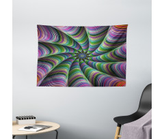 Flower Floral Forms Wide Tapestry