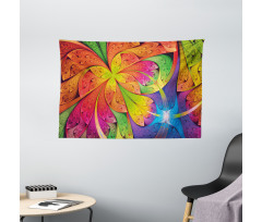 Vibrant Colored Pattern Wide Tapestry