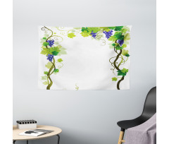 Leaf Fresh Fruit Pattern Wide Tapestry