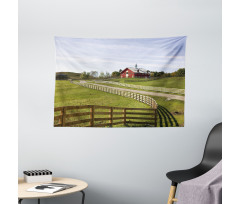 Rural Country House Wide Tapestry