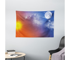 Galaxy Sun Clouds Wide Tapestry
