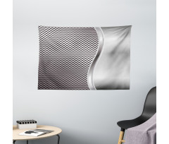 Square Shaped Grids Wide Tapestry