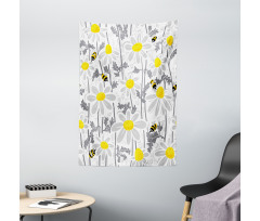 Daisy Leaf Spring Time Tapestry