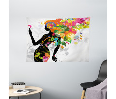 Butterfly Leaf Spring Wide Tapestry
