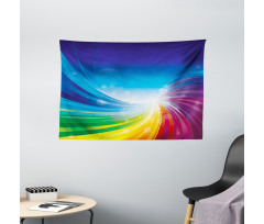 Wavy Funky Pop Art Wide Tapestry