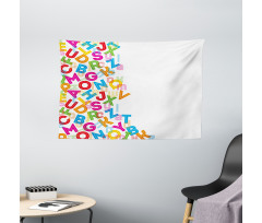 Alphabet Lettering Wide Tapestry