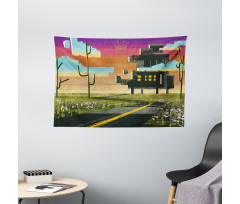 Futuristic Paint Wide Tapestry