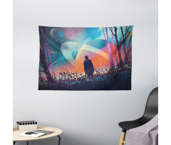 Galaxy Planets Cosmos Wide Tapestry