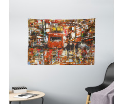 Urban Abstract City Wide Tapestry