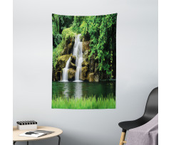 Lake Garden Waterfall Tapestry