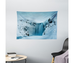 Mountains with Snow Wide Tapestry